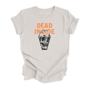 Dead Inside Retro T-Shirt | Vintage White Color | Made Retro