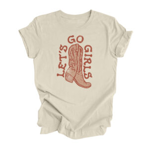 Let's Go Girls Retro T-Shirt | Natural Color | Made Retro