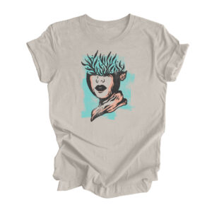 Plant Lady Retro T-Shirt | Heather Dust Color | Made Retro