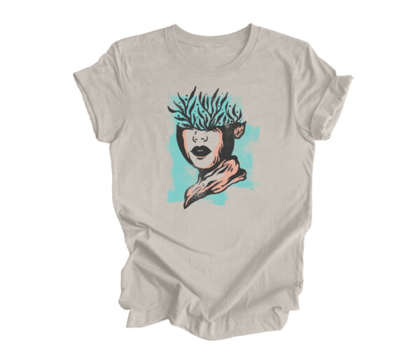 Plant Lady Retro T-Shirt | Heather Dust Color | Made Retro