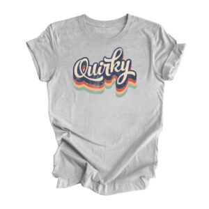 Quirky Retro T-Shirt | Heather Athletic Grey Color | Made Retro