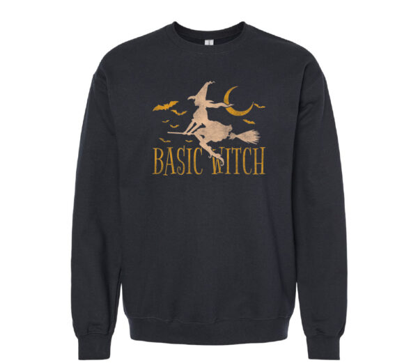 Basic Witch Sweatshirt | Black Color | Made Retro