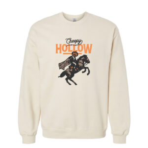 Creepy Hollow Retro Sweatshirt | Sand Color | Made Retro