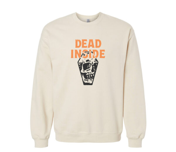 Dead Inside Retro Sweatshirt | Sand Color | Made Retro