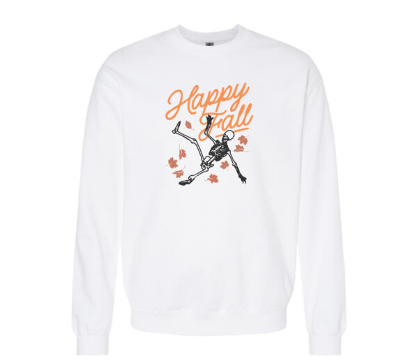 Happy Fall Retro Sweatshirt | White Color | Made Retro