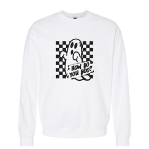 How Do You Boo Retro Sweatshirt | White Color | Made Retro