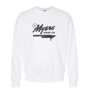 Myers Knife Co Halloween Retro Sweatshirt | White Color | Made Retro