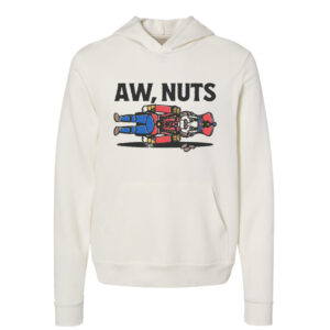 Aw Nuts Retro Christmas Hoodie | Vintage White Color | Made Retro