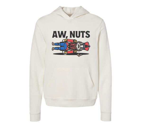 Aw Nuts Retro Christmas Hoodie | Vintage White Color | Made Retro