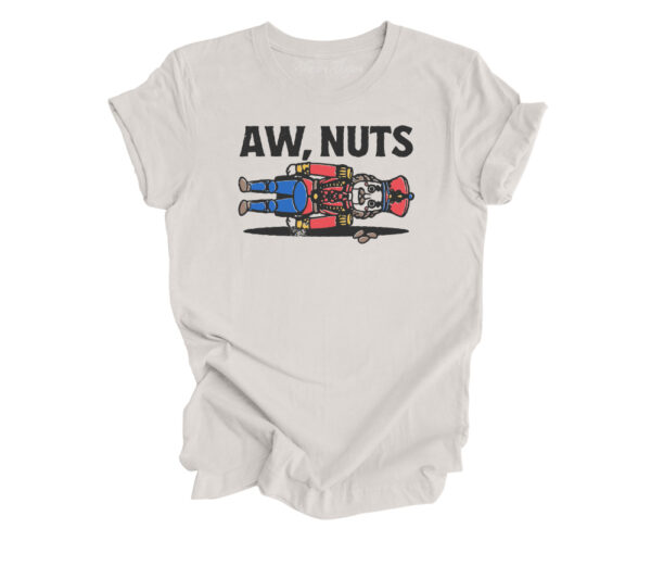 Aw Nuts Christmas T-Shirt | Vintage White Color | Made Retro