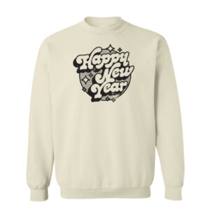 Happy New Year Retro Sweatshirt | Sand Color | Made Retro