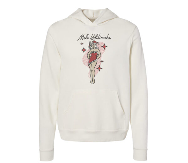 Mele Kalikimaka Retro Christmas Hoodie | Vintage White Color | Made Retro