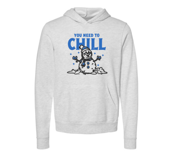 You Need to Chill Christmas Hoodie | Ash Color | Made Retro