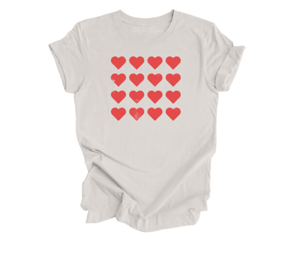 Candy Hearts | Valentine's Day T-Shirt | Vintage White Color | Made Retro