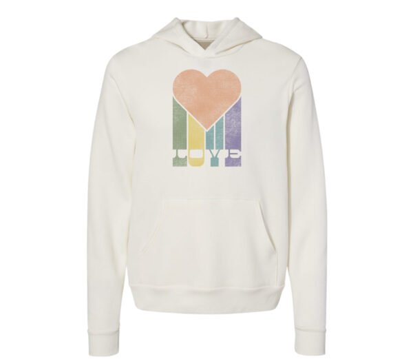 Cute Heart - Valentine's Day Retro Hoodie | Vintage White Color | Made Retro