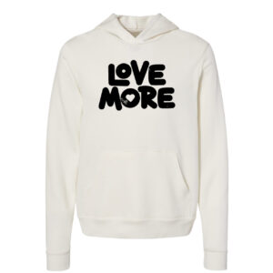 Love More | Valentine's Day Retro Hoodie | Vintage White Color | Made Retro